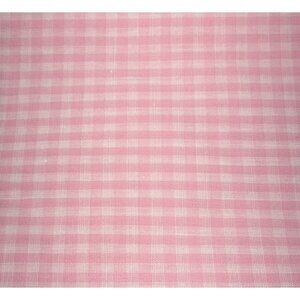 Pink & Pink Gingham Cotton Fabric 20" x 44" Sewing & Crafts